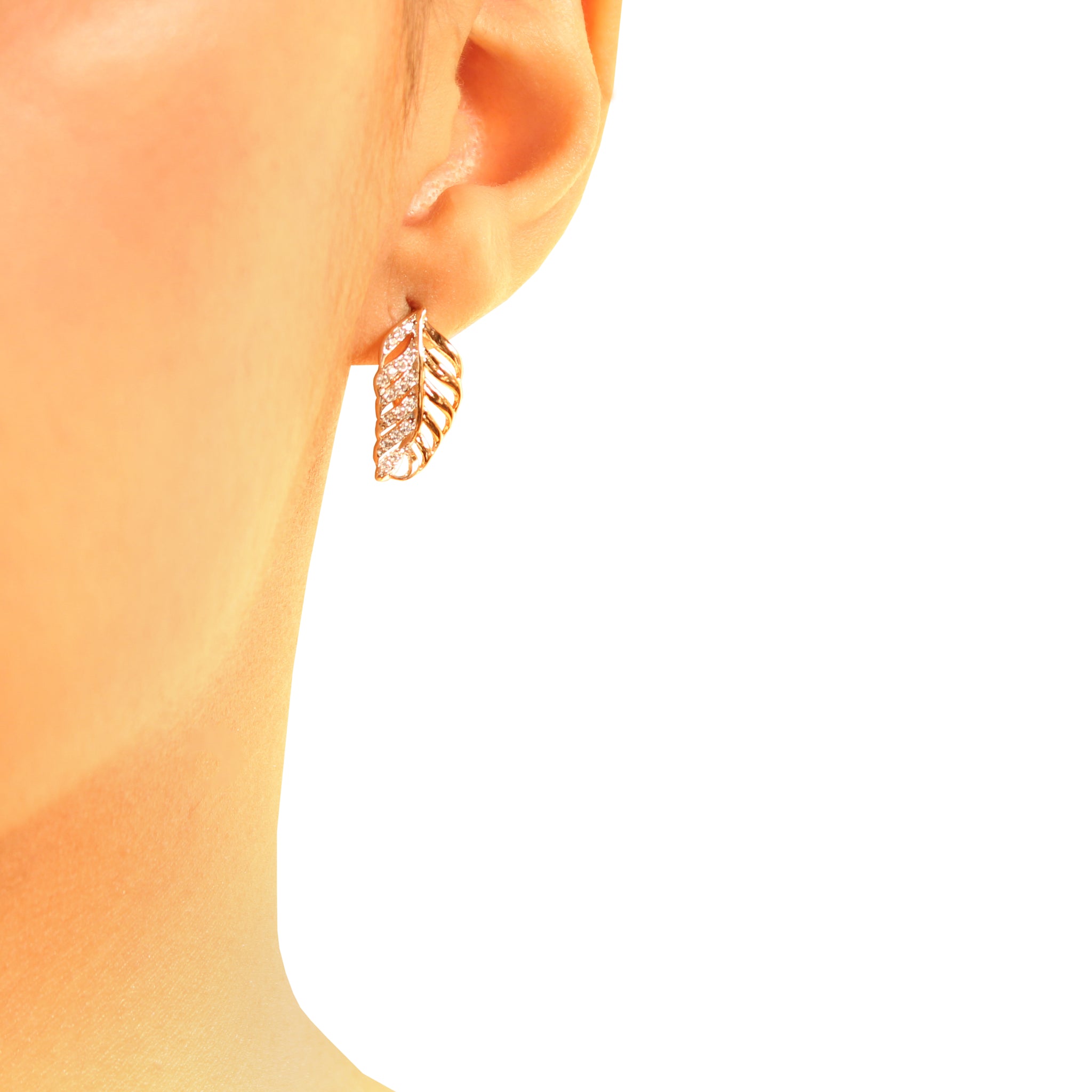 olive leaf earring