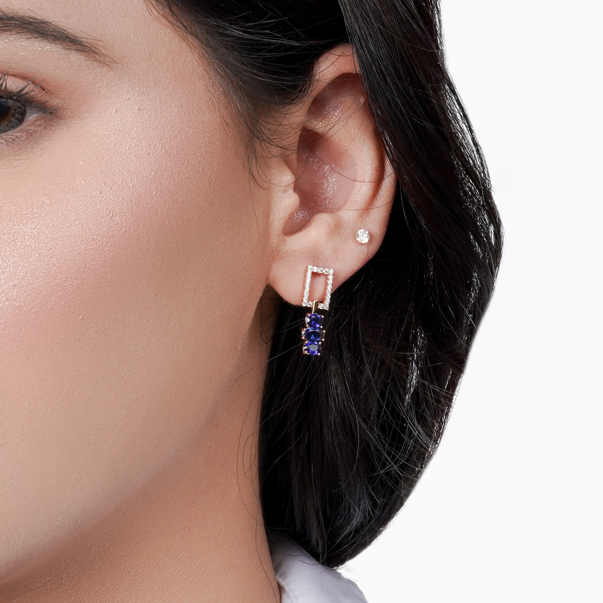Sapphire Majesty Earring