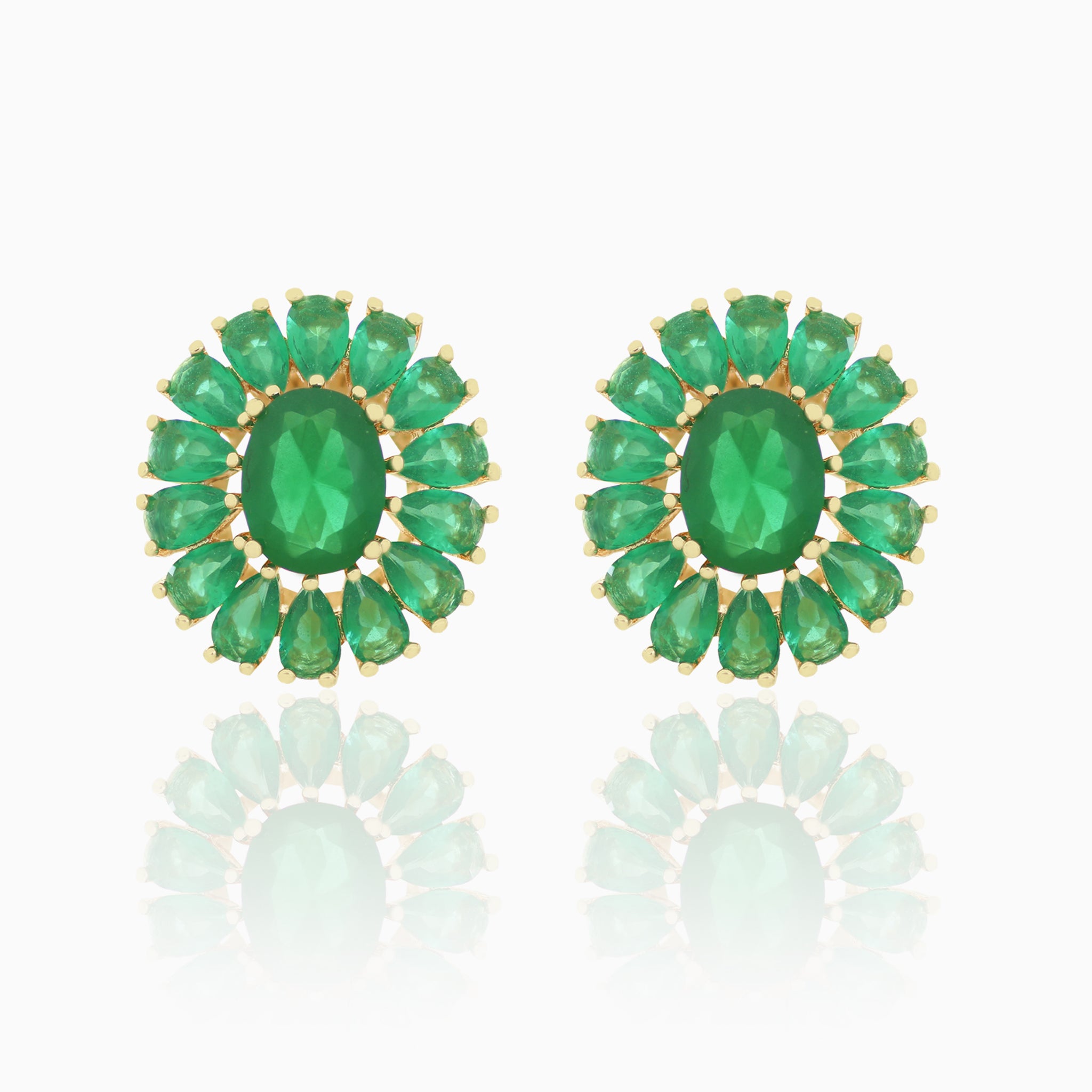 Green  jade Earring