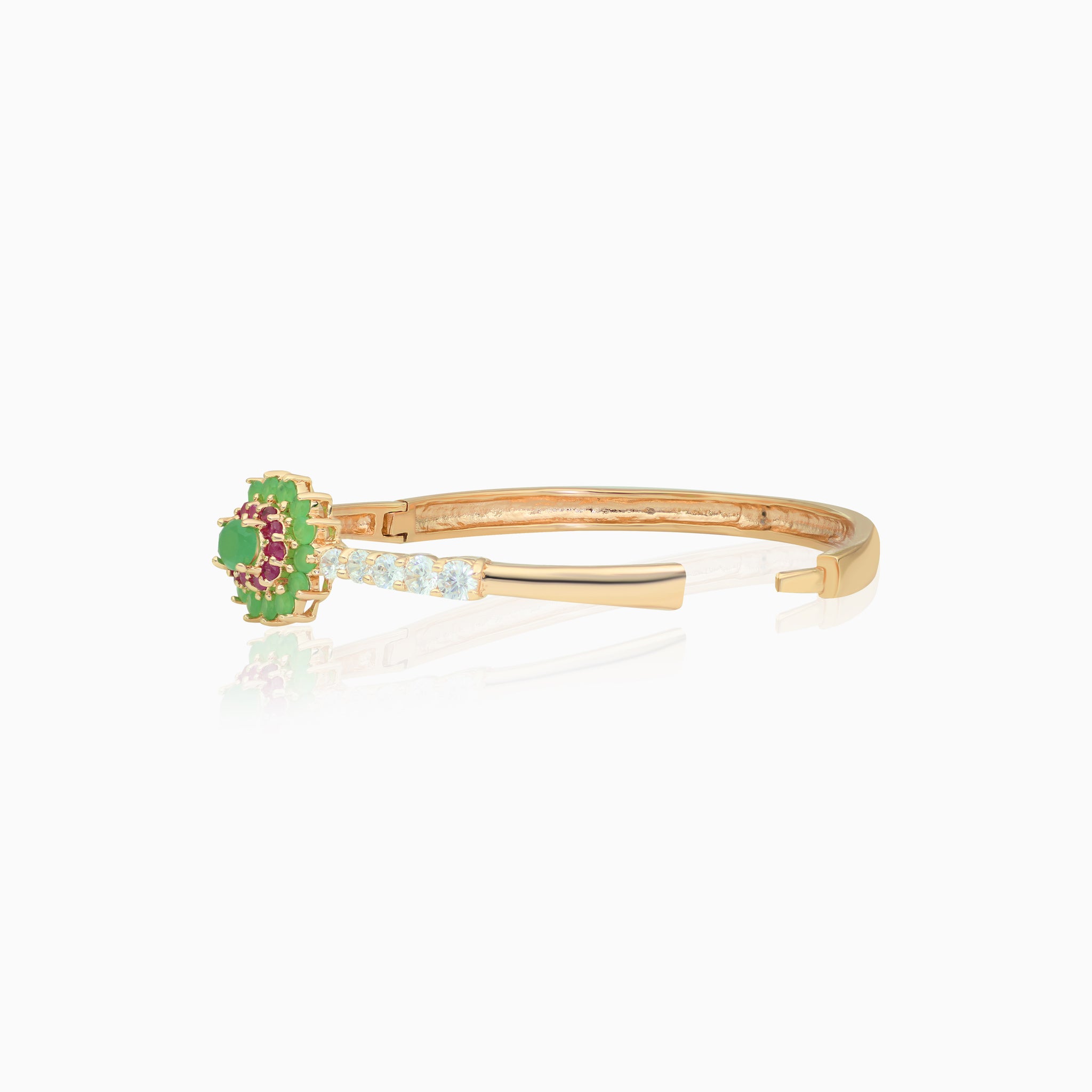 Green Flower Bracelet